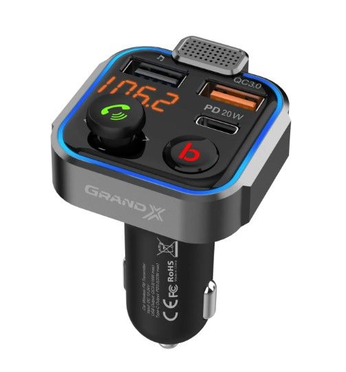 FM-��������� Grand-X 99GRX Hands Free, Bluetooth V5.0, 2USB, QC3.0, PD - �������� 3