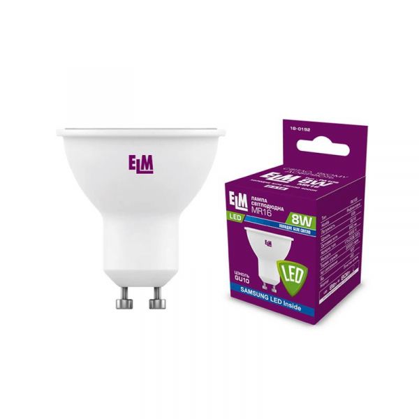 ����� ������������ ELM MR16 8W GU10 4000K 18-0192 - �������� 1