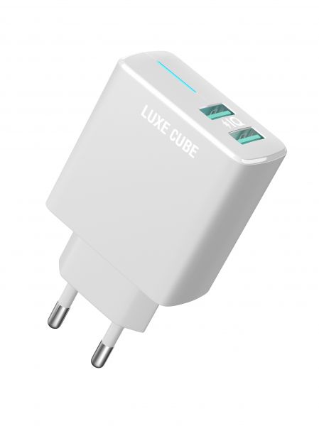 �������� ���������� Luxe Cube 2USB 12W Smart White (4826986900792) - �������� 1