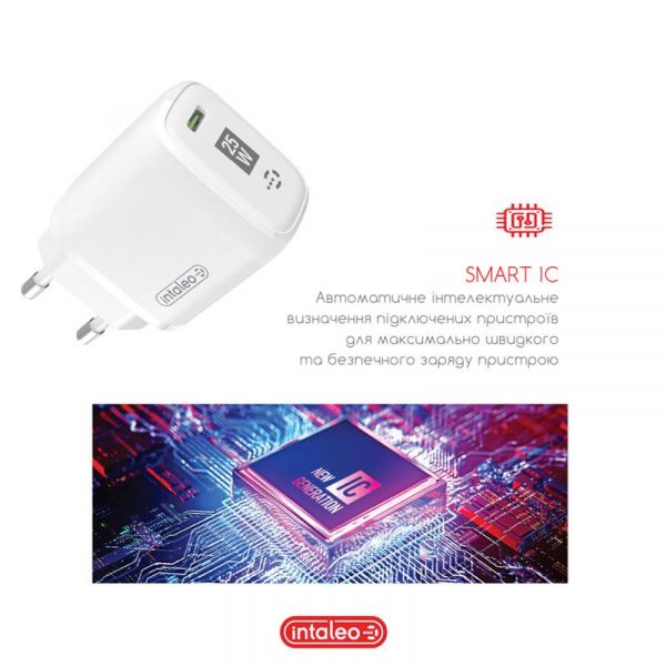 ��������� �������� ������� Intaleo TCGQPD125 (1USBx3A) White (1283126538827) - �������� 3