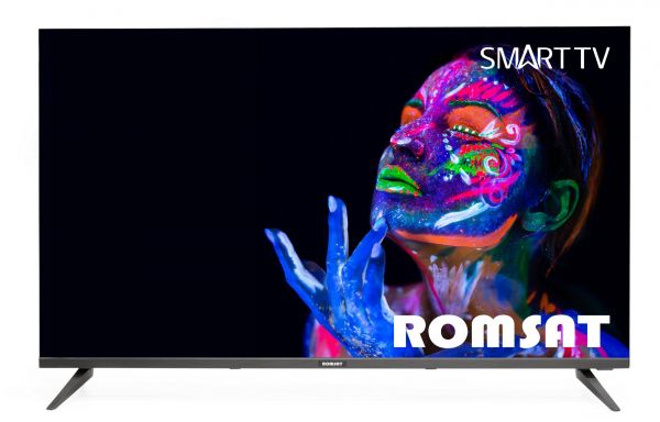  55" Romsat 55USQ1220T2, LED, 3840x2160, 60 , Smart TV, DVB-T2/C, 3xHDMI/VGA, 2xUSB, Vesa 200x200 -  1