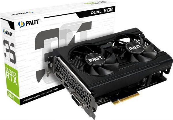  GF RTX 3050 8GB GDDR6 Dual Palit (NE63050018P1-1070D) -  1