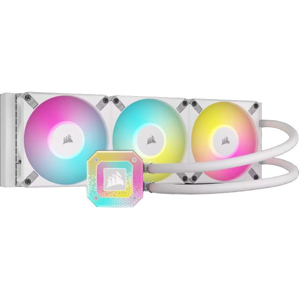 ������� �������� ���������� Corsair iCUE H150i Elite Capellix XT White Liquid CPU Cooler (CW-9060073-WW), Intel: 2066/2011/1700/1200/1151/1150/1155/1156, AMD: AM4/TRX4/TR4, 397�120�27 �� - �������� 1