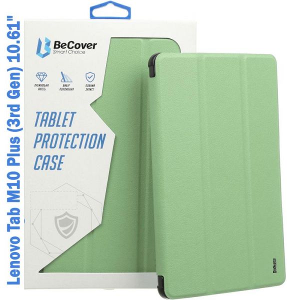 �����-������ BeCover Soft Edge ��� Lenovo Tab M10 Plus TB-125F (3rd Gen) 10.61" Green (708333) - �������� 1