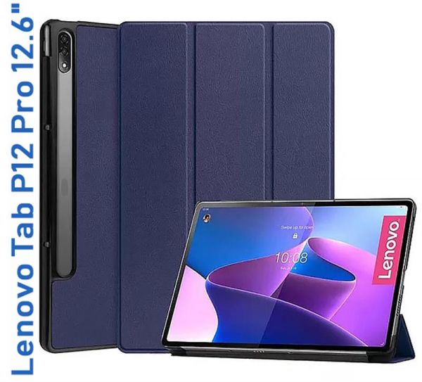 �����-������ BeCover Smart ��� Lenovo Tab P12 Pro TB-Q706F Deep Blue (708321) - �������� 1
