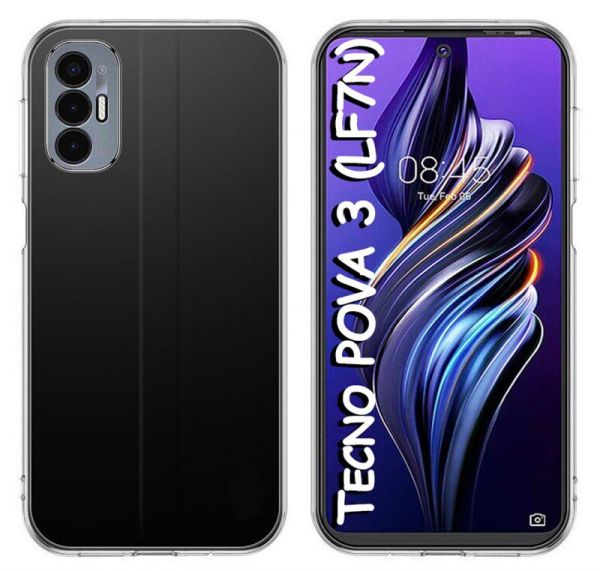 �����-�������� BeCover ��� Tecno Pova 3 (LF7n) Transparancy (708660) - �������� 1