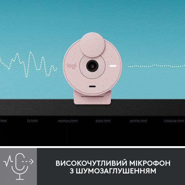 ���-������ Logitech Brio 300 Rose (960-001448) - �������� 4