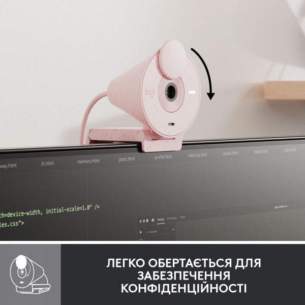 ���-������ Logitech Brio 300 Rose (960-001448) - �������� 5