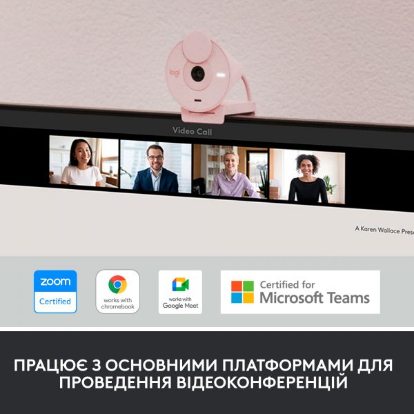 ���-������ Logitech Brio 300 Rose (960-001448) - �������� 7
