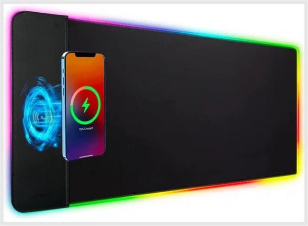 ������� ��� ���� � ����������� �������� �������� Choetech (T543-F) RGB Illuminated 15W Wireless Charging Mouse Pad - �������� 1