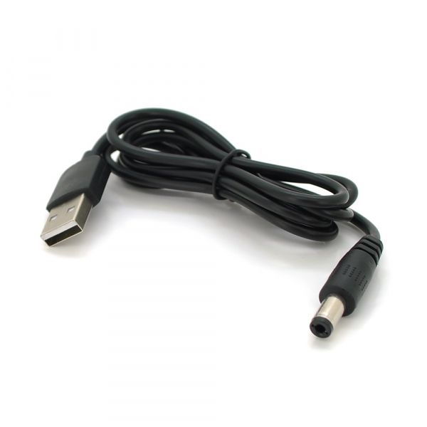    5.5/2.1mm(M)=> USB2.0 (Out:5V), 0.7, Black, OEM (YT29169/29169) -  1