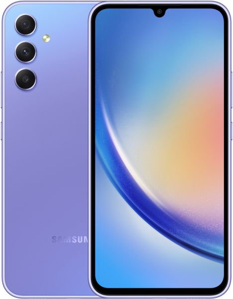  Samsung Galaxy A34 SM-A346E 6/128GB Dual Sim Light Violet (SM-A346ELVASEK) -  1
