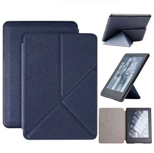 �����-������ BeCover Ultra Slim Origami ��� Amazon Kindle 11th Gen. 2022 6" Deep Blue (708858) - �������� 1