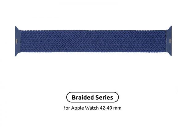������� Armorstandart Braided Solo Loop ��� Apple Watch 42mm/44mm/45mm/49mm Atlantic Blue Size 10 (172 mm) (ARM58080) - �������� 1