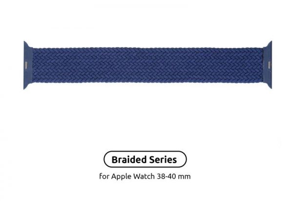 ������� Armorstandart Braided Solo Loop ��� Apple Watch 38mm/40mm/41mm Atlantic Blue Size 2 (120 mm) (ARM58066) - �������� 1