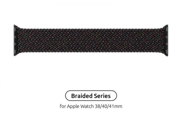  Armorstandart Braided Solo Loop  Apple Watch 38mm/40mm/41mm Black Unity Size 4 (132 mm) (ARM64895) -  1
