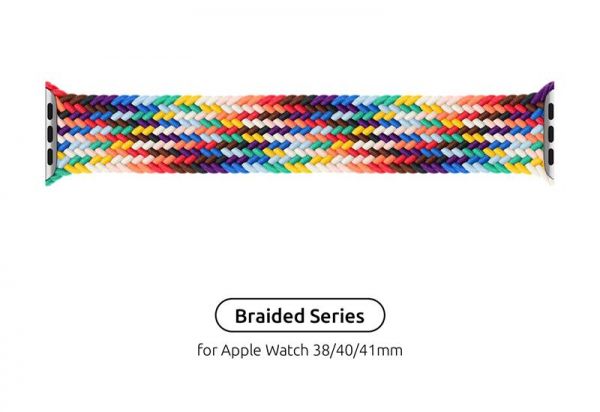 ������� Armorstandart Braided Solo Loop ��� Apple Watch 38mm/40mm/41mm Pride Edition Size 2 (120 mm) (ARM64933) - �������� 1