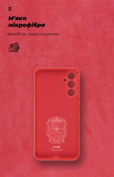 �����-�������� Armorstandart Icon ��� 	Samsung Galaxy A34 5G SM-A346 Camera cover Red (ARM66173) - �������� 4