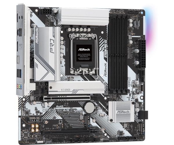 ����������� ����� LGA1700, ASRock B760M Pro RS, B760, 4xDDR5, Int.Video(CPU), 4xSATA3, 3xM.2, 1xPCI-E 5.0 x16, 1xPCI-E 3.0 x16, 1xM.2 (Key E), ALC897, RTL8125BG, 7xUSB3.2/6xUSB2.0, HDMI/DP, CrossFire, MicroATX - �������� 5