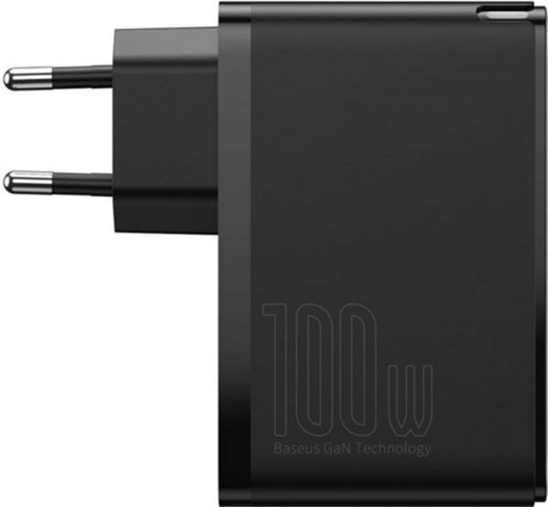    Baseus GaN2 Pro Quick Charger 2C+2U (2xUSB-C+2xUSB-A) 100W Black (CCGAN2P-L01) -  2