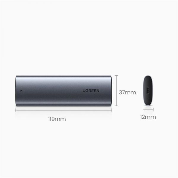   Ugreen  SSD M.2 (NVMe) M-Key 3.1 Gen2 CM400 Gray (10902) -  5