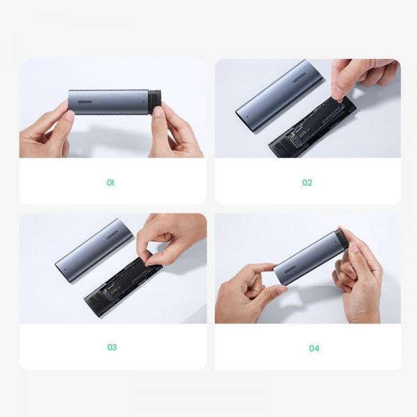   Ugreen  SSD M.2 (NVMe) M-Key 3.1 Gen2 CM400 Gray (10902) -  6