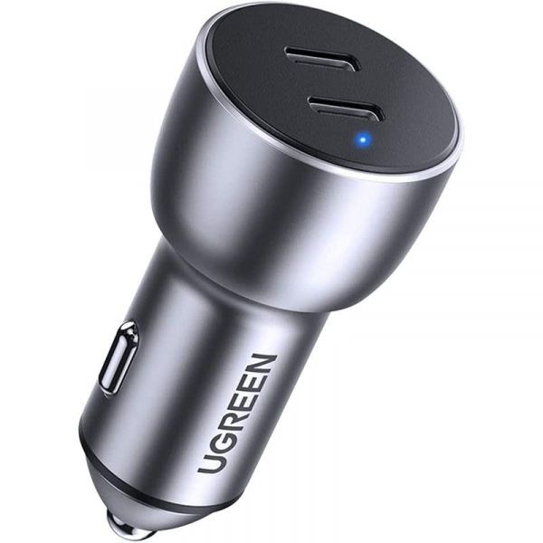    Ugreen CD213 (2xUSB 40W (USB-C) QC 3.0+ Gray (70594) -  2