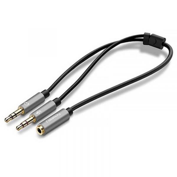 ������ Ugreen AV140 AUX 3.5 �� TRRS  - TRSx2, 0.2 �, Black (20899) - �������� 1