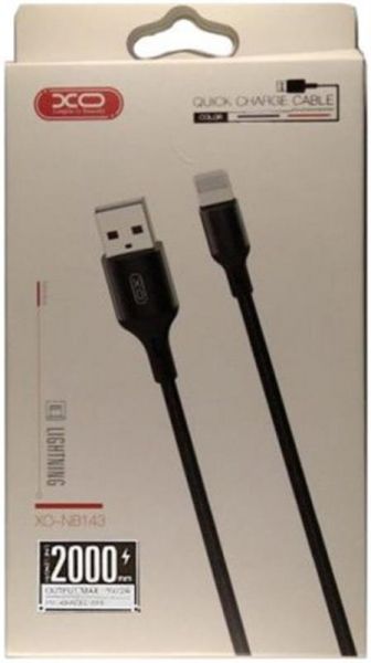 ������ XO NB143 USB-Lightning 2.1A 1� Black (XO-NB143i1-BK) - �������� 3