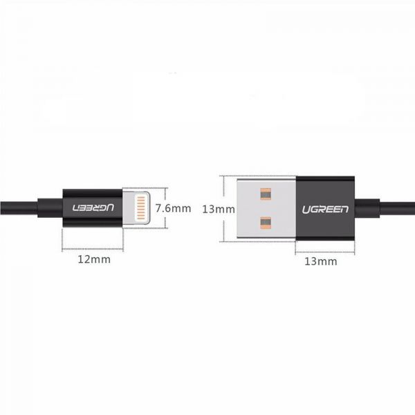  Ugreen US155 USB - Lightning, 2, Black (80823) -  4