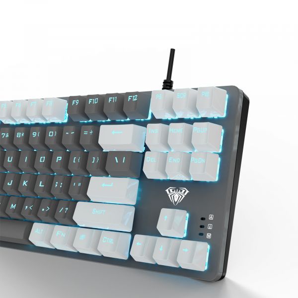 ���������� Aula Mechanical F3287 Grey/White keycap KRGD blue (6948391240954) - �������� 3