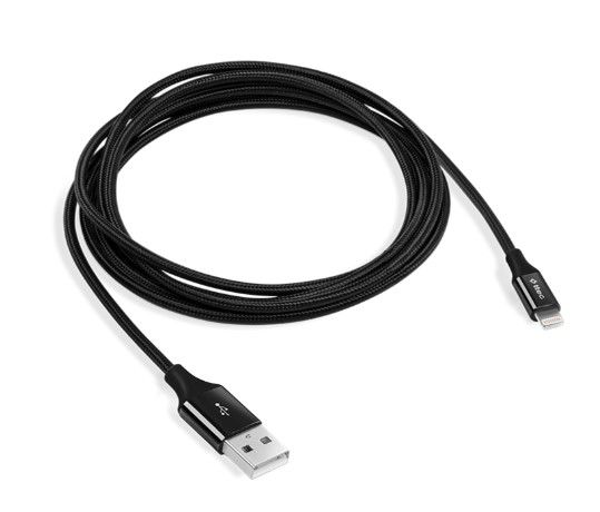  Ttec (2DK16S) USB - Lightning, AlumiCable, 1.2, Black -  3