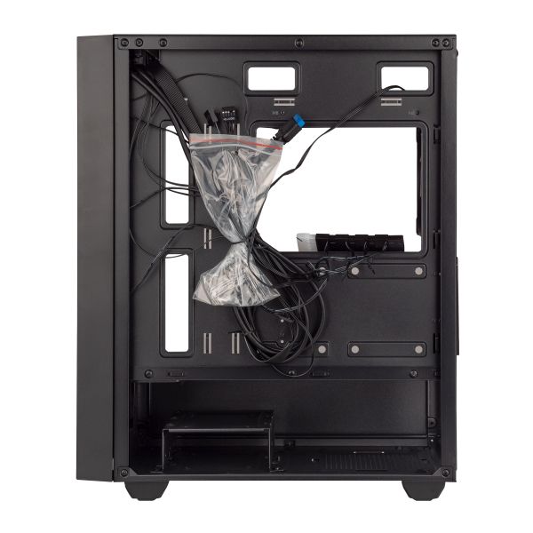  Prologix E107 Tempered Glass 1xUSB2.0, 2xUSB3.0, Black,   -  6