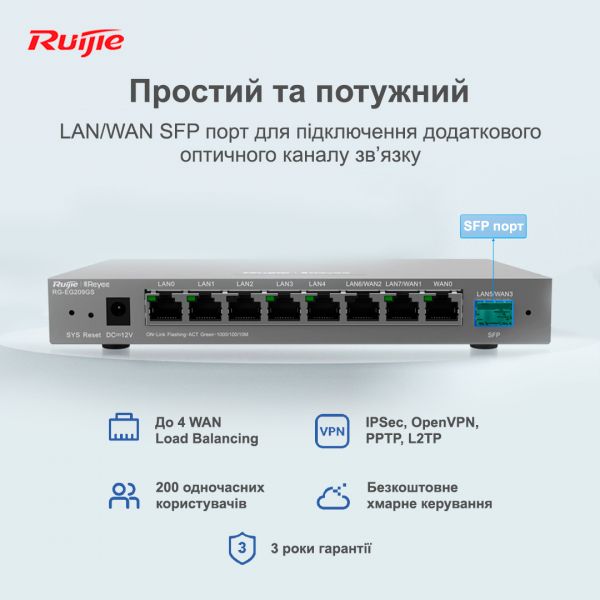 ������������� Ruijie Reyee RG-EG209GS - �������� 5