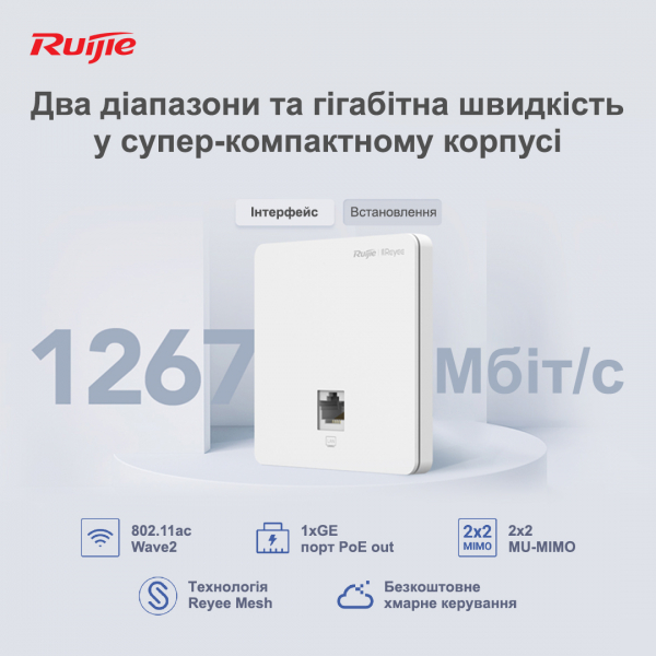 ����� ������� Ruijie Reyee RG-RAP1200(F) - �������� 3