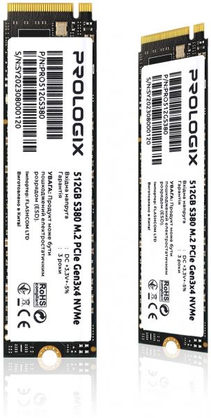 ����������� SSD  512GB Prologix S380 M.2 2280 PCIe 3.0 x4 NVMe TLC (PRO512GS380) - �������� 3