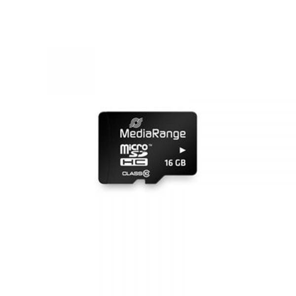   MicroSDHC  16GB Class 10 MediaRange R45/W12MB/s + SD-adapter (MR958) -  2