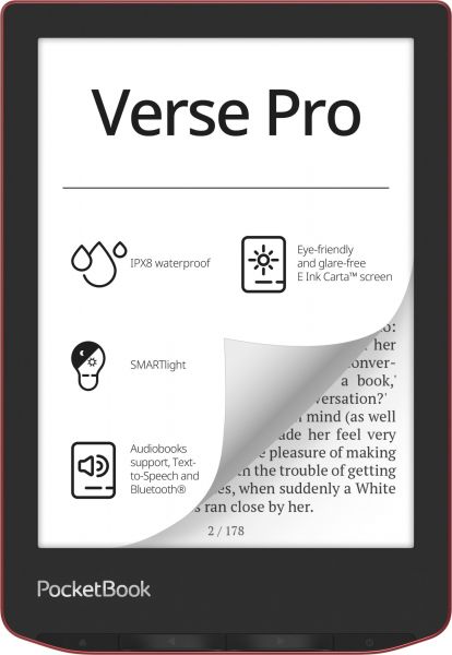   PocketBook 634 Verse Pro Passion Red (PB634-3-CIS) -  1