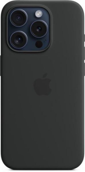 �����-�������� Apple Silicone Case with MagSafe ��� Apple iPhone 15 Pro Black (MT1A3) - �������� 1