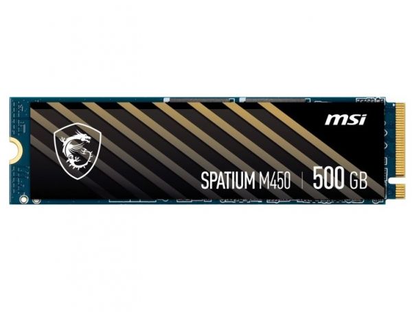 SSD ���������� MSI Spatium M450 V1 500GB M.2 2280 PCIe 4.0 x4 NVMe 3D NAND TLC (S78-440K380-P83) - �������� 1