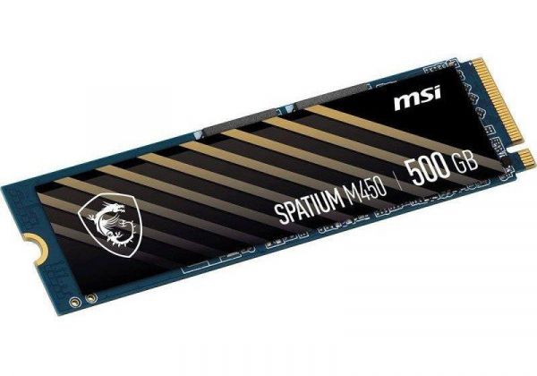SSD ���������� MSI Spatium M450 V1 500GB M.2 2280 PCIe 4.0 x4 NVMe 3D NAND TLC (S78-440K380-P83) - �������� 2