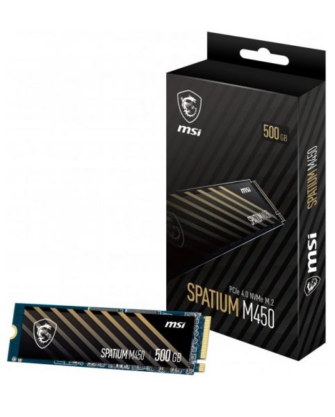 SSD ���������� MSI Spatium M450 V1 500GB M.2 2280 PCIe 4.0 x4 NVMe 3D NAND TLC (S78-440K380-P83) - �������� 4