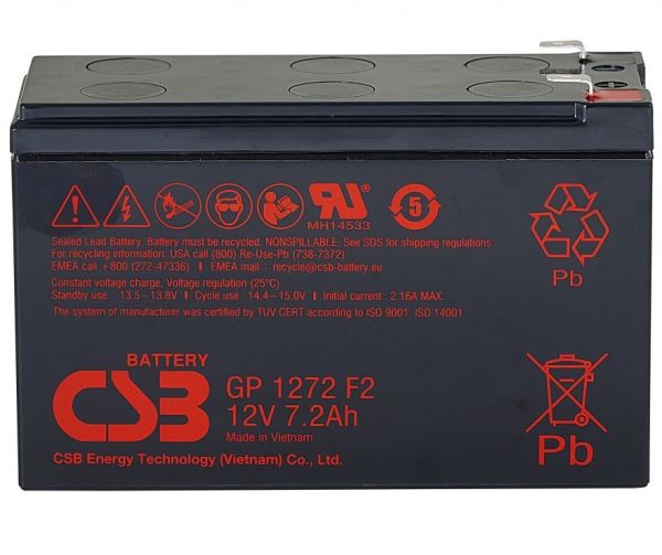 ������� ��� ��� �������������� ������� CSB 12V 7.2AH (GP1272) AGM - �������� 1