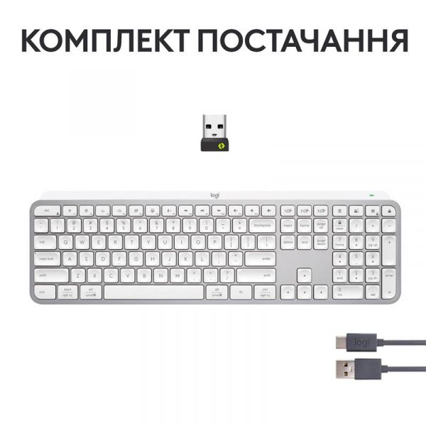 ����i����� ���������� Logitech MX Keys S Pale Grey (920-011588) - �������� 10
