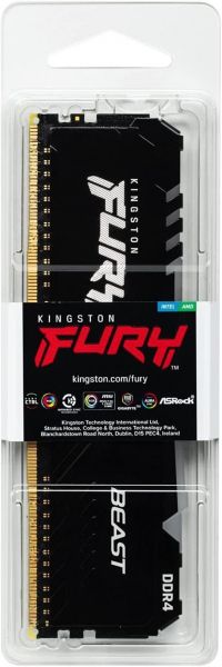   DDR4 8GB/3600 Kingston Fury Beast RGB (KF436C17BBA/8) -  4