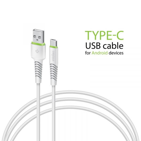  Intaleo CBFLEXT1 USB-USB Type-C 1.2 White (1283126568534) -  1