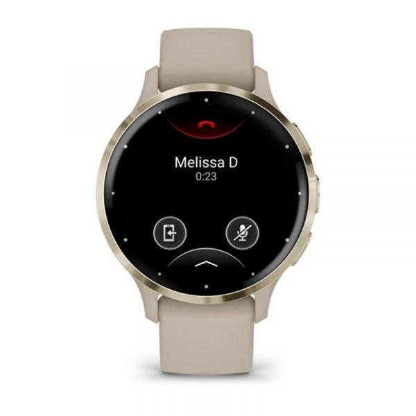 �����-���� Garmin Venu 3s Soft Gold Stainless Steel Bezel with French Gray Case and Silicone Band (010-02785-52) - �������� 2