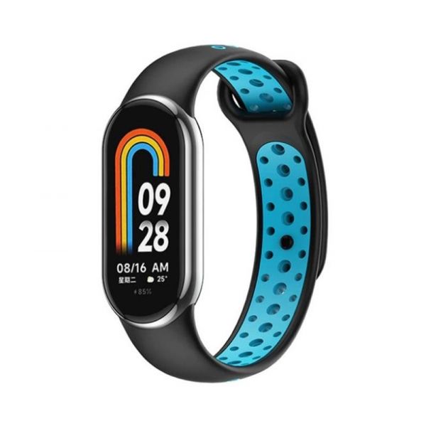 ������� BeCover Vents Style ��� Xiaomi Mi Smart Band 8 Black-Blue (709414) - �������� 1