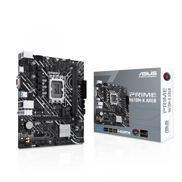   Asus Prime H610M-K ARGB Socket 1700 -  1