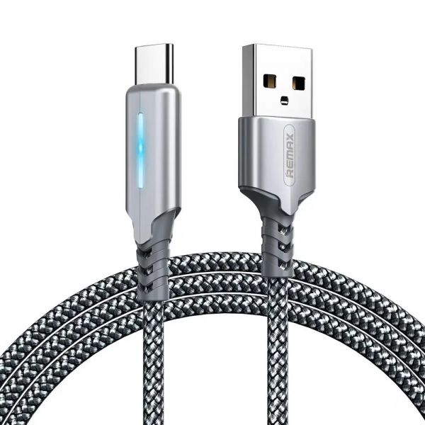 ������ Remax RC-123a Gonyu 2.4A USB-USB-C, 1� Silver (6972174151915) - �������� 1